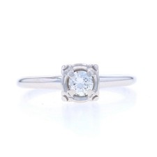 Oro bianco diamanti vintage - bianco,