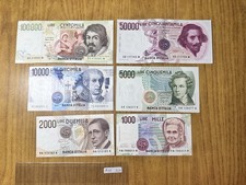 LOTTO 6 BANCONOTE LIRE 100000