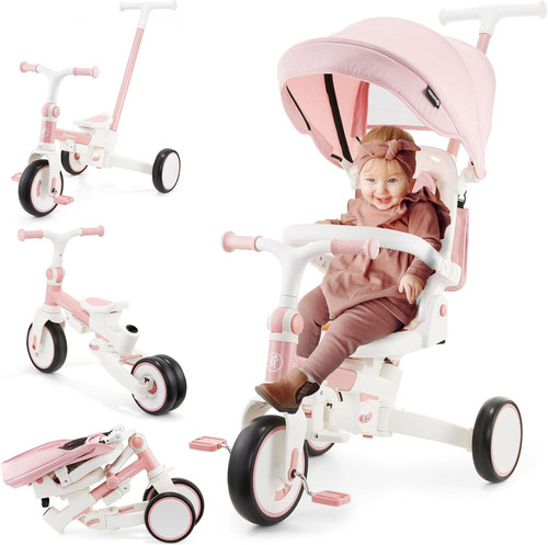 Triciclo evolutivo 1 rosa - triciclo, in