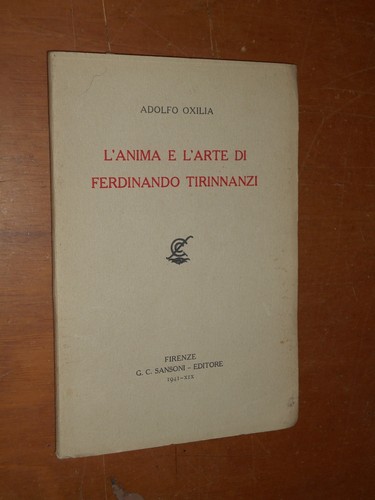 Adolfo oxilia anima e - -,