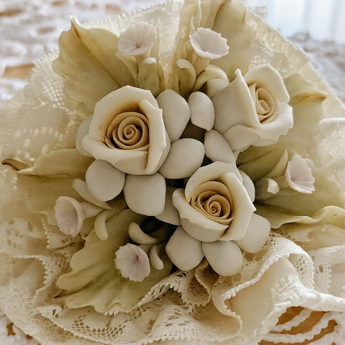 Bouquet fiori ceramica - fiori,