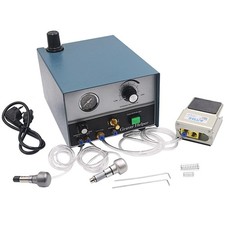 Macchina per incisione pneumatica 220V Graver Helper con due manipoli strumenti gioielli