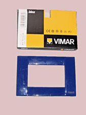 VIMAR IDEA - Placca in metallo verniciato - Color blu- 3 Moduli