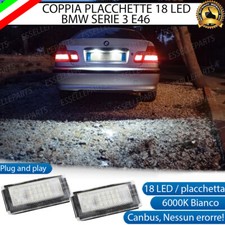 PLACCHETTE A LED LUCI TARGA 18 LED SPECIFICHE BMW SERIE 3 E46 6000K BIANCO