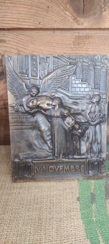 Placca altorilievo bronzo - placca,