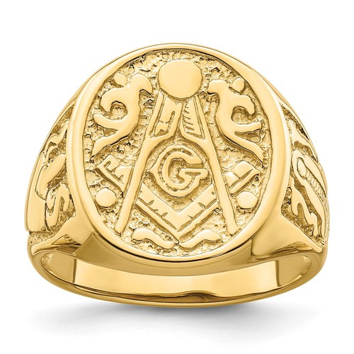 Anello uomo massonico oro