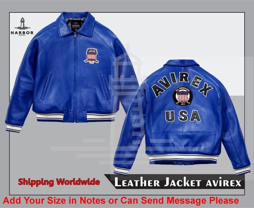 Giacca pelle uomo avirex - pelle,