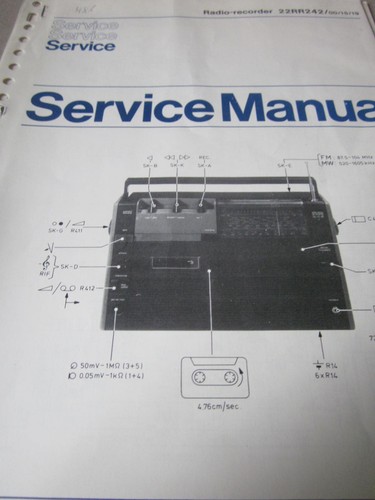 Philips radio recorder 22rr242 - radio,
