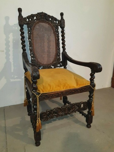 Antico trono spagnolo epoca - antico,