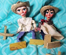 Set 2 pupazzi marionette