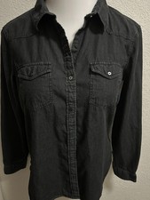 Camicia denim nera Zara 1975