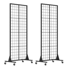 ESPOSITORE A GRIGLIA CON RUOTE