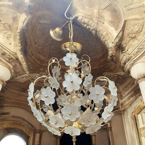 Lampadario vintage fiorito - fiorito, in