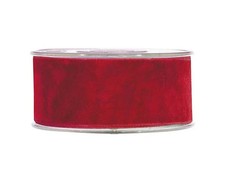 Nastro doppio velluto 4cmx7mt rosso natale 2025