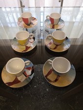 Servizio Caffé Illy Collection 6 tazzine + 6 piattini Design Marina Abramovic 