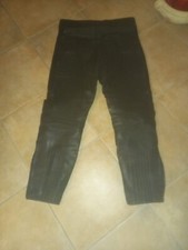 AKITO Pantaloni In Pelle Biker / Pantaloni In Pelle Per Moto Neri W31 / L33
