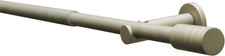 Set Con Bastone per Tende Elba Cilindro 1 Binario Ø 16/19 Mm Champagne 120-210 C