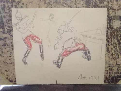 Disegno 1921 duello - 1921, tra