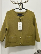 ZARA KNIT CARDIGAN WITH GOLDEN