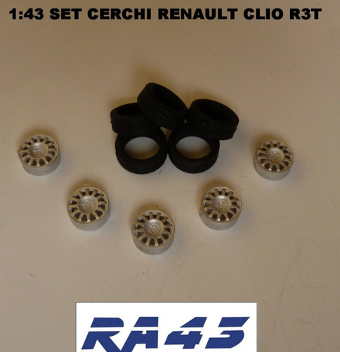 Set ruote cerchi gomme - 1/43,