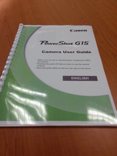 Canon powershot g15 manuale - powershot,