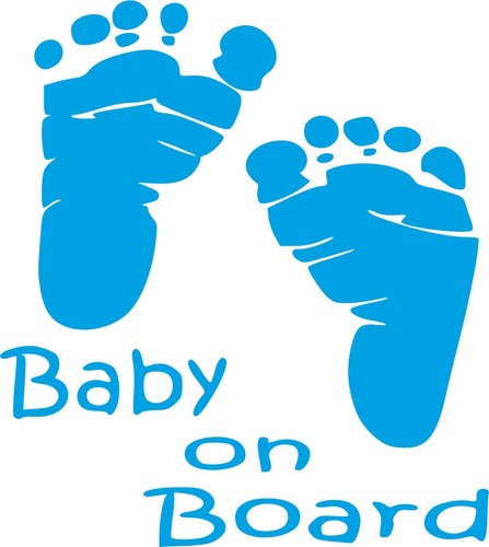 Stickers adesivo baby board - baby, on