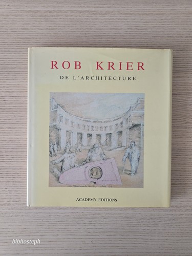 Livre rob krier - livre,