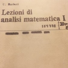 Libro U. BARBUTI Lezioni Di