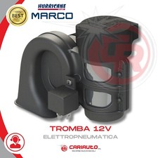 Tromba compatta con compressore 12v HURRICANE Camion  Made In Italy Potente