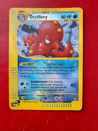 Lotto carte pokemon octillery - carte,