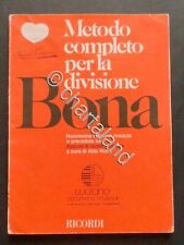 Musica Spartito - Metodo completo per la divisione Bona - Aldo Rossi - 1986