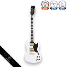 Epiphone SG Custom Alpine White Guitar Starter Pack Amplificatore 10 W