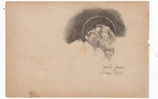 cod. 1a disegno a matita firmato emilio greco misura foglio  cm. 13x20 circa