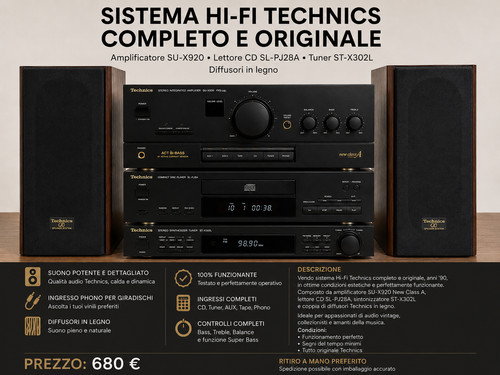 Impianto hifi technics - impianto, su-x920
