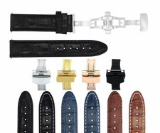 CINTURINO OROLOGIO IN PELLE 18-19-20-22-24 MM PER CHIUSURA DISTRIBUZIONE OROLOGIO BREITLING
