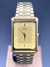 [Quasi Nuovo] Seiko Dolce 7430-5230 Orologio Vintage Uomo Quadrante Oro...
