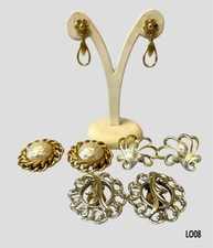 Sarah Coventry Lotto orecchini 4 pezzi, bigiotteria americana vintage anni 60/70