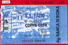 C1131  - Vecchio BIGLIETTO PARTITA CALCIO - 1994-95   LAZIO vs TRELLEBORG