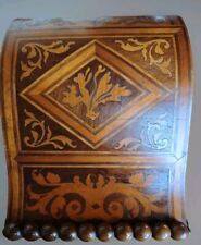 Poggiapiedi Antico 1820/30 Toscano Magistralmente Intarsiato Noce Altre Essenze