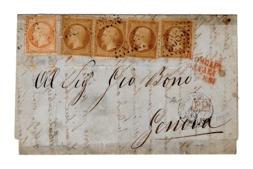 Francia lettera - francia, (1863)