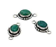 1 PC 21X11mm Smeraldo 2 Anello