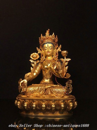 Statua buddha dea - dea, bianca