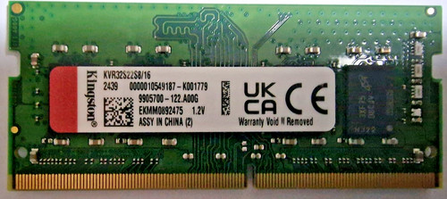 Memoria ram kingston dimm - ram,