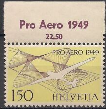 Svizzera 1949 Pro Aereo Voli Aviazione Traffico Ampio margine!!! MNH