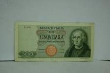 Cinquemila lire repubblica Italiana Colombo 1 caravella 1970