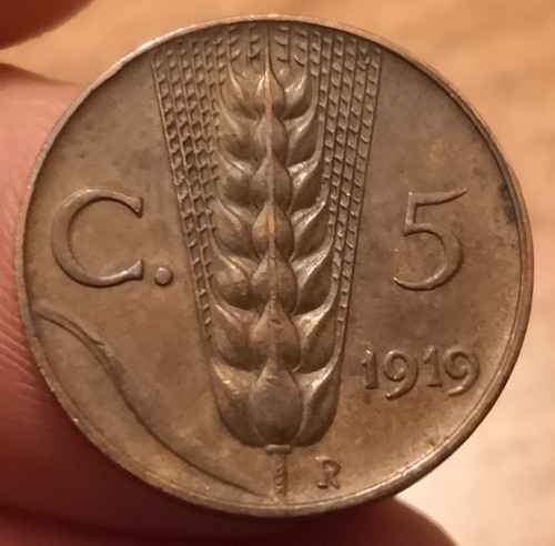 Moneta centesimi 1919 spiga - centesimi,
