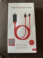 CAVO LIGHT HDTV PER IPAD IPHONE ADATTATORE VIDEO TV USB HDMI 2M ADATTATORI