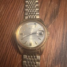 Orologio Uomo Vintage Ricoh Dynamic Wide Automatico Giappone Day-Date Bicolore