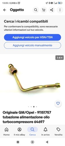 Tubo olio turbina per - olio,