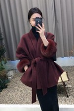 Women's Red Wool Coat New